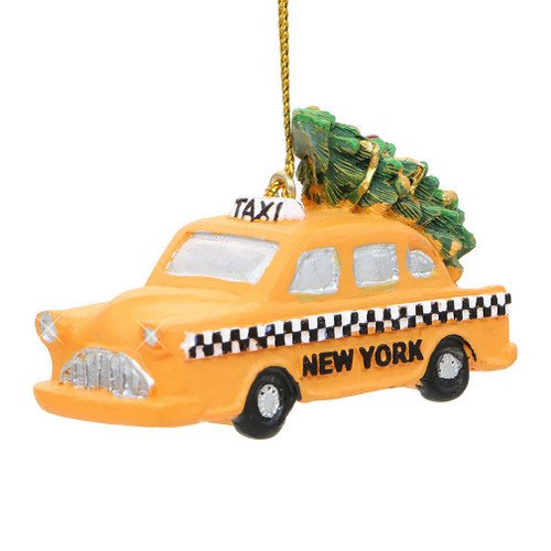 NYC Taxi and Christmas Tree Ornament