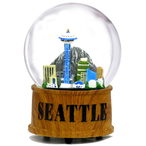 Skyline Musical Seattle Snow Globes, Seattle Snow Globes for Souvenirs