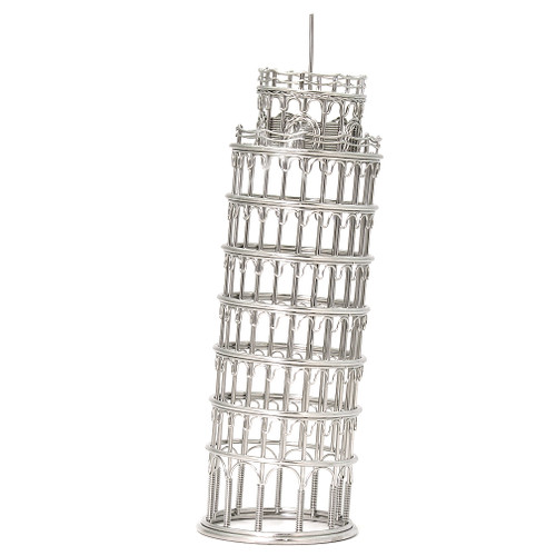 Leaning Tower of Pisa Replica Model in Steel Wire