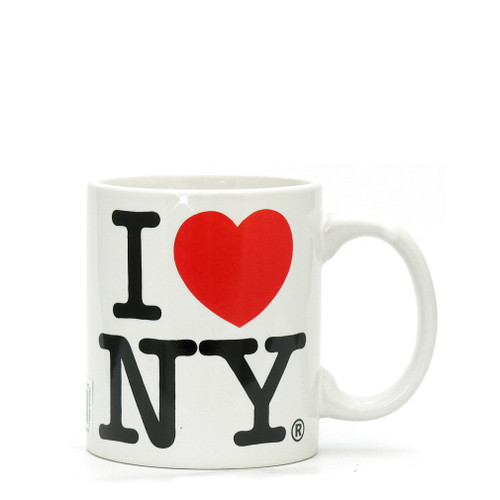 White I Love NY Mini Mug