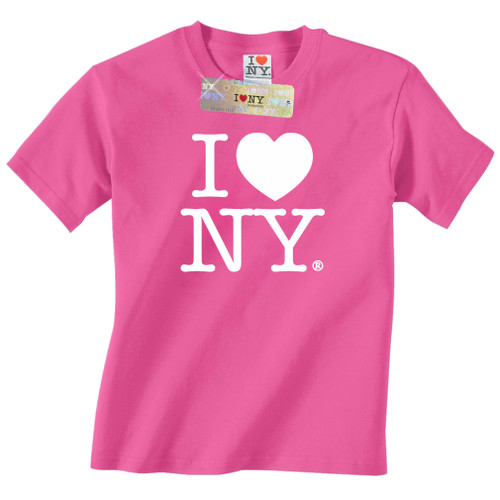 Hot pink I Love NY T-Shirt