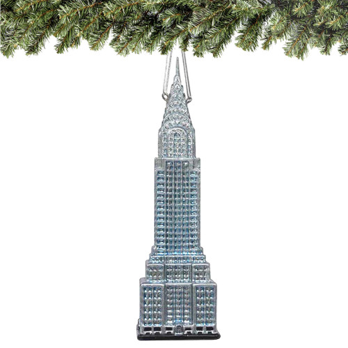 Noble Gems Chrysler Building Glass Ornament