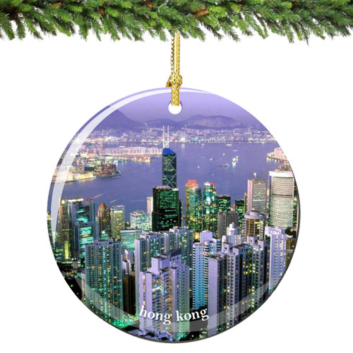 Hong Kong Christmas Ornament Porcelain