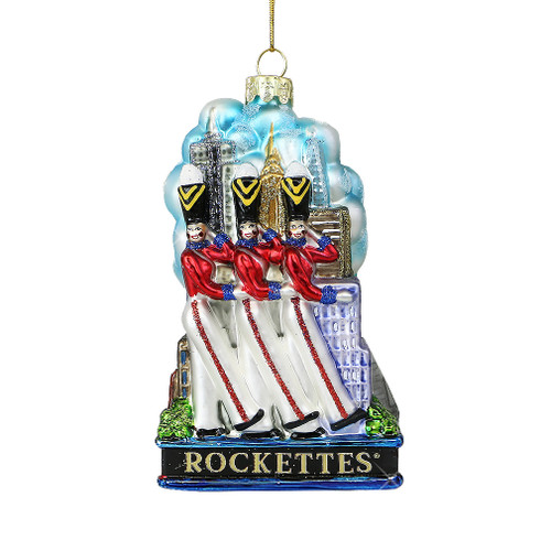 3D Radio City Music Hall Soldiers Glass Ornament