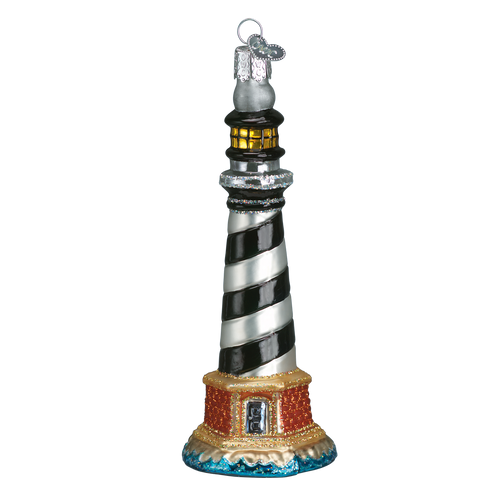 Cape Hatteras Lighthouse Glass Ornament