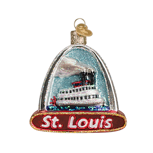 St Louis Arch and Landmarks Glass Ornament