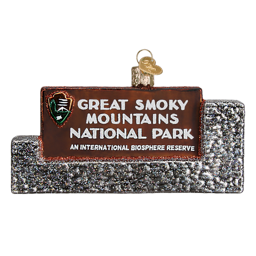Great Smoky Mountains National Park Glass Ornament