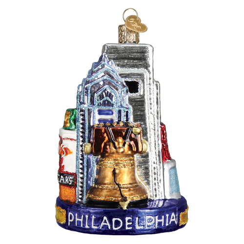 Philadelphia Landmarks Glass Ornament