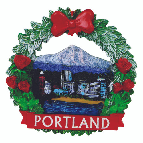 Portland Wreath Christmas Ornament