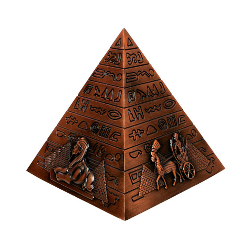 Egyptian Pyramid Bronze Replica 4.5 Inches