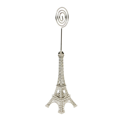 Metal Eiffel Tower Statue Photo & Memo Clip