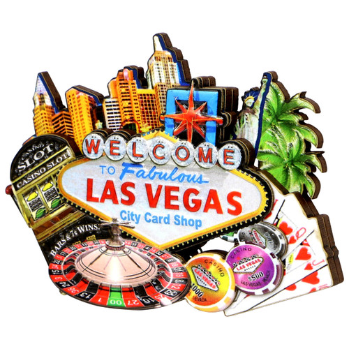 3D Las Vegas Magnet