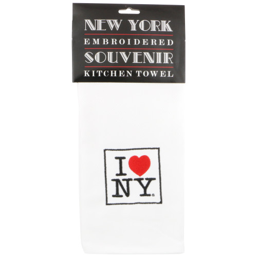 I Love NY Kitchen Towel Embroidered