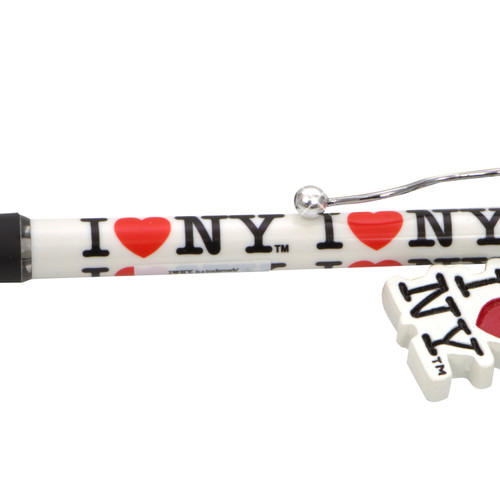 I Love NY Rubber Bracelet - White