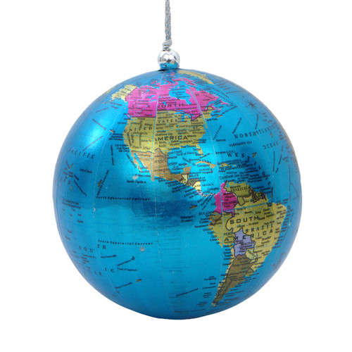 World Globe Christmas Ornament