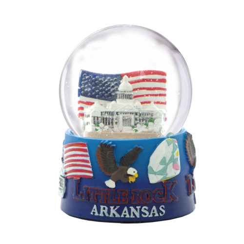 Little Rock Arkansas Snow Globe