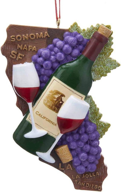 California State Wine Vineyard Christmas Ornament