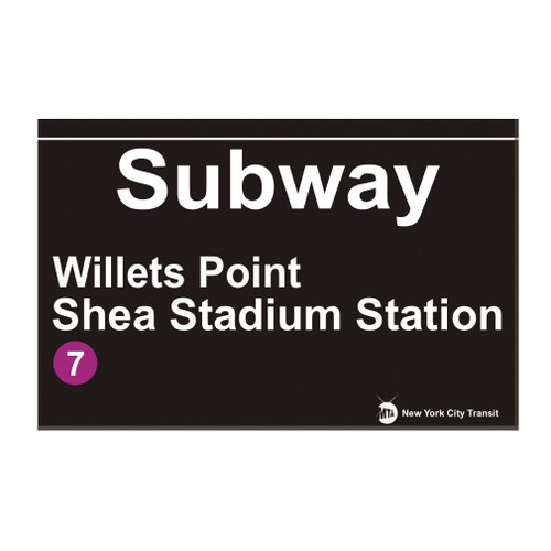 Shea Stadium Subway Sign