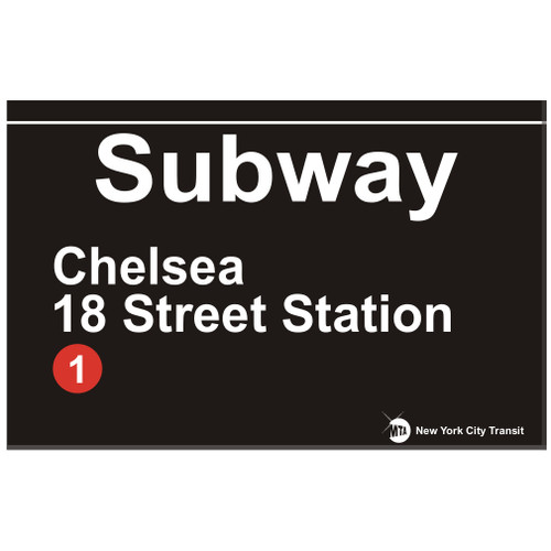 Chelsea Replica Subway Sign