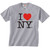 Gray I Love NY T-Shirt