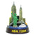 3.25" Round New York City Model