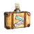 Destinations Suitcase Glass Ornament
