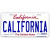 California License Plate  