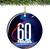 Officially Licensed NASA 60 Years Anniversary Christmas Ornament Porcelain