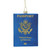 USA Passport Glass Ornament