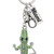 Metal Miami Alligator Key Chain