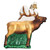 Elk Glass Christmas Ornament