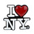 I Love NY Magnet, Resin 2.5in