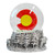 Colorado Snow Globe State Flag 3.5 Inch with Silver Base