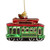 Christmas San Francisco Trolley Glass Ornament