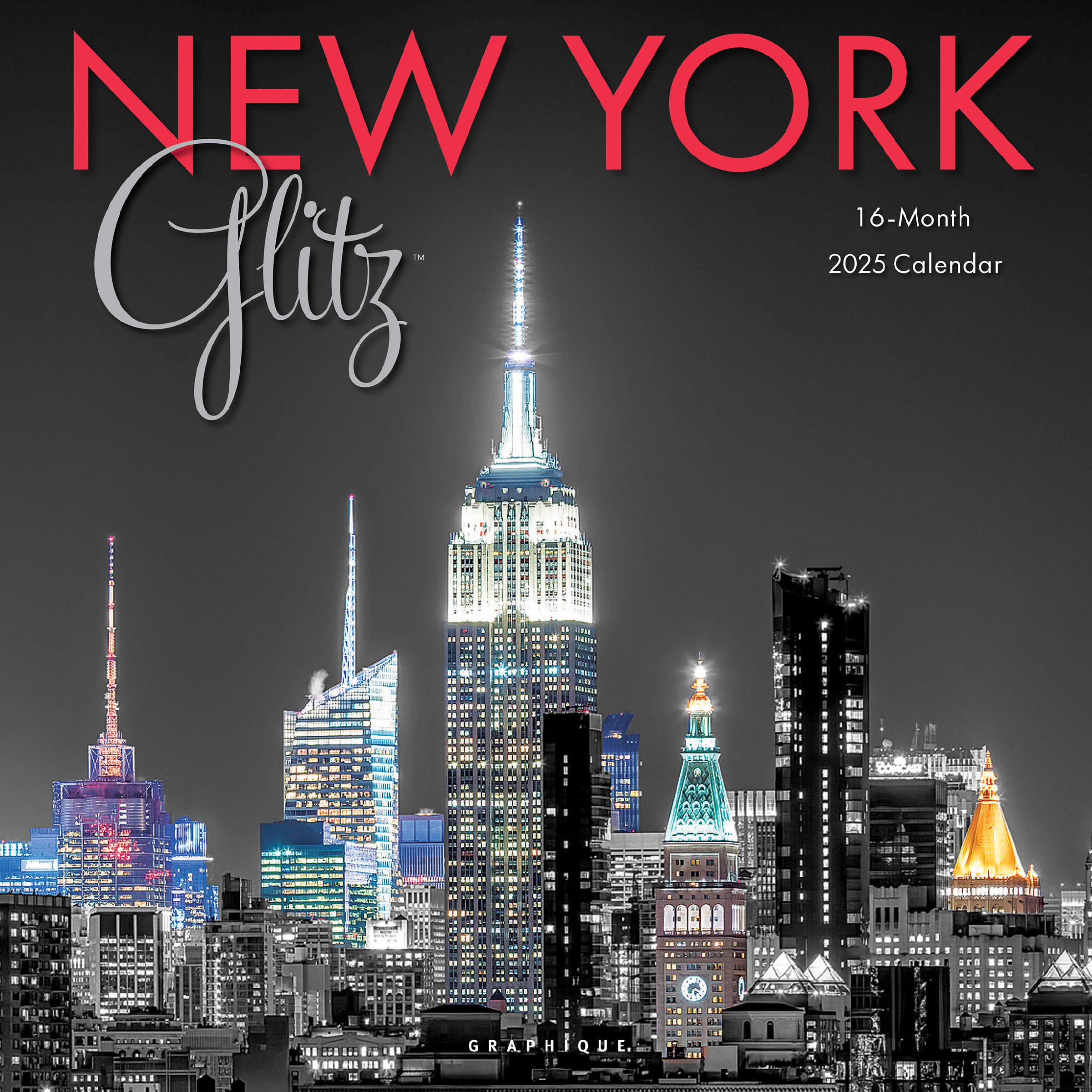 New york city calendar, new york city glitz wall calendar