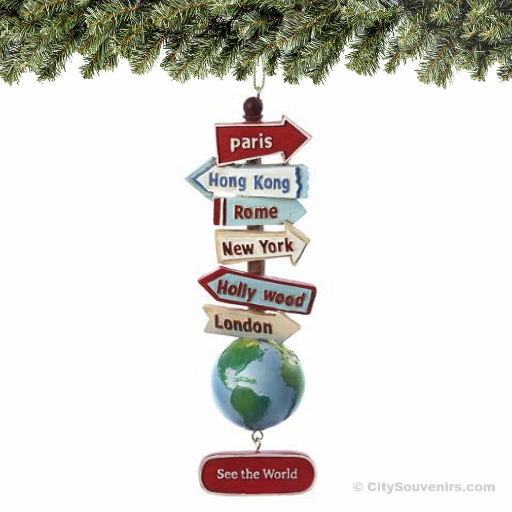 Kurt Adler See the World Christmas Ornament - Thumbnail 3