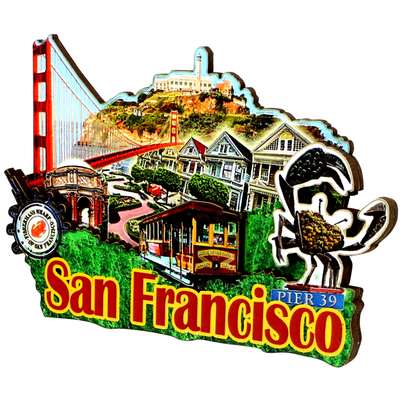 3D San Francisco Magnet