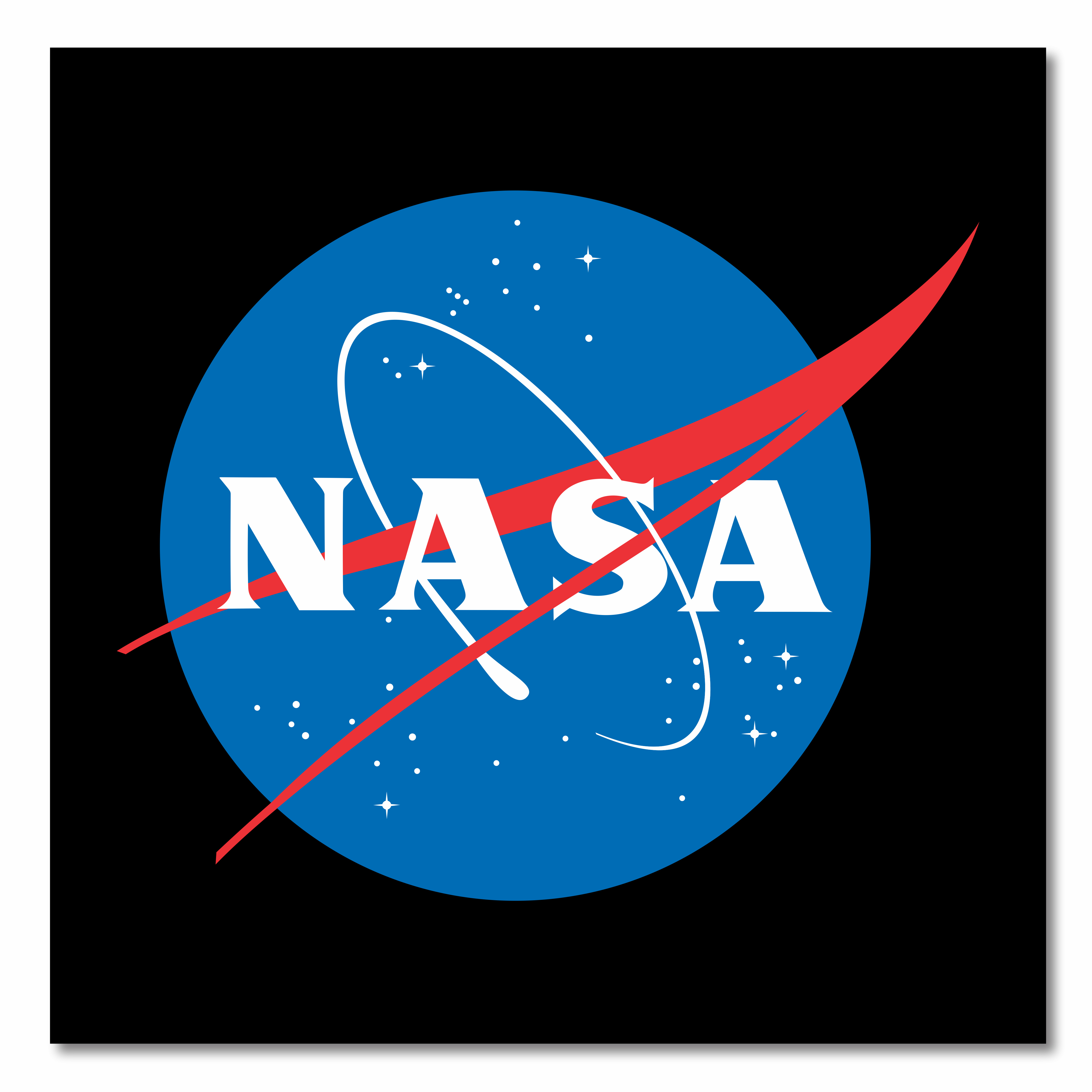 NASA Stickers 3 Inch Square NASA Logo [5 Pack]