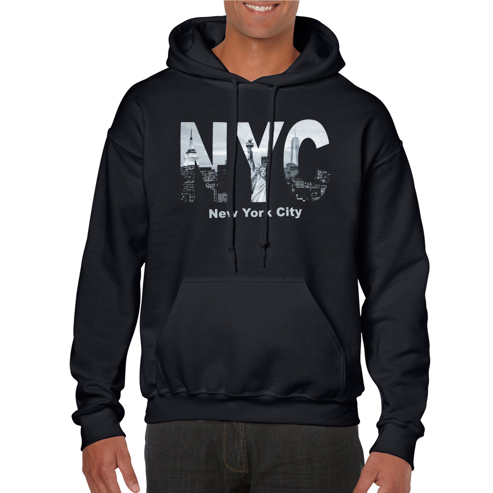 NYC Hooded Sweatshirt Skyline