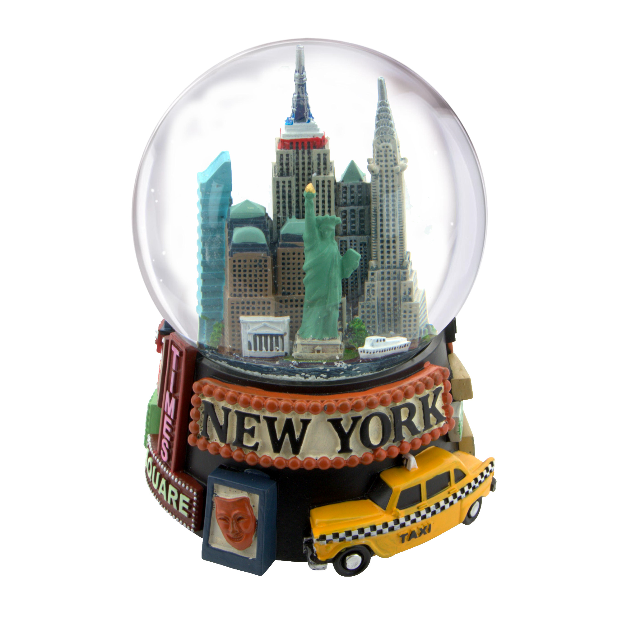 snowglobe 商談 NYC Broadway Snow Globe Musical 5.5in