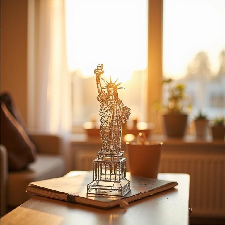 Statue of Liberty Wire Model 11 Inches