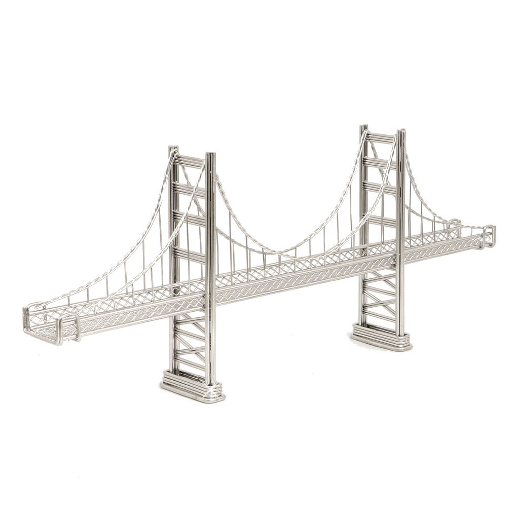 希少ゴールデンゲートブリッジワイヤー置物 statue-san-francisco-golden-