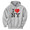 I Love NY Gray Hooded Sweatshirt