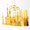 Gold Plated NYC Skyline Christmas Ornament from New York City