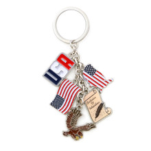 Metal St. Louis Key Chain 5 Charms