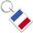 French Flag Plastic Key Chain