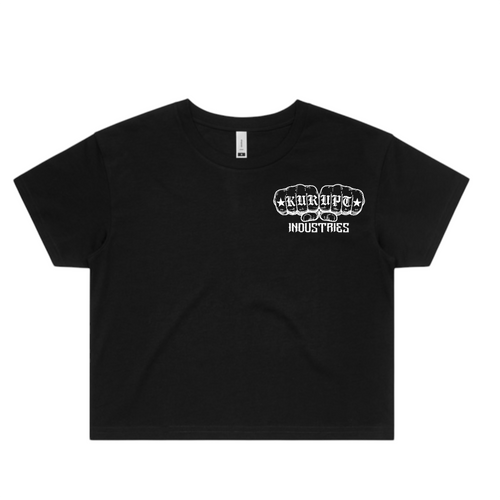 KURUPTED KNUCKLES CROP TEE