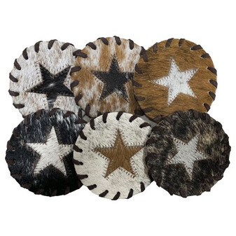 Cowhide Coasters