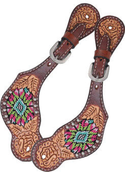 Bead Inlay Spur Strap