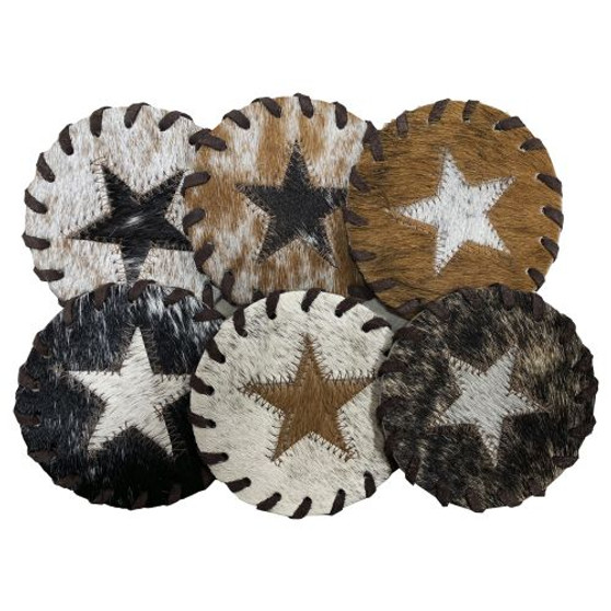 Cowhide Coasters